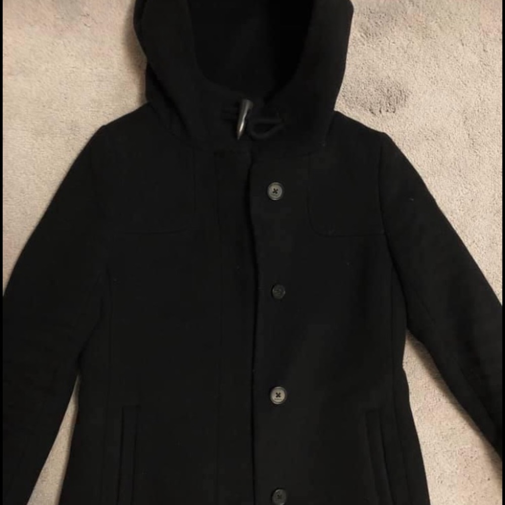 Aritzia Babaton black Wool Coat - Picture 3 of 4